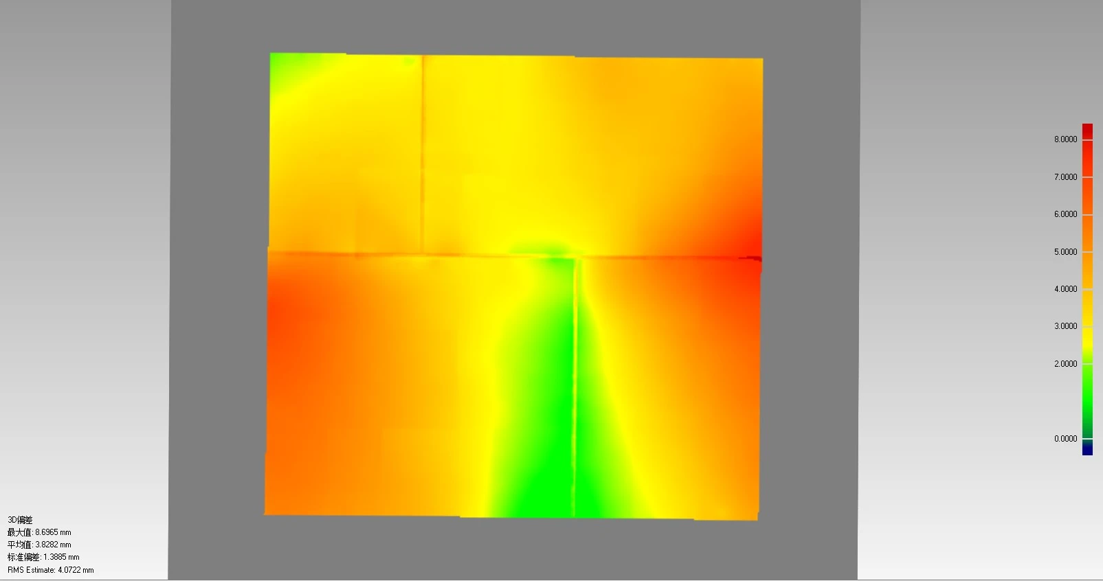 蓝光三维扫描技术+工业三维摄影测量用于船体底板3D检测