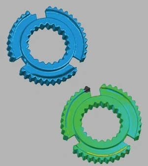 蓝光三维扫描技术+工业三维摄影测量用于船体齿轮3D全尺寸检测