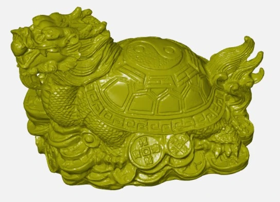 XTOM Stationary Blue-Light 3D Scanner Used for Cultural and Creative Products: 3D Scanning and Reverse Modeling of a Bixi (Dragon-Turtle)