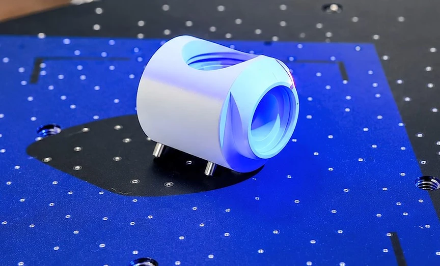 精密传动件3D扫描现场示意图